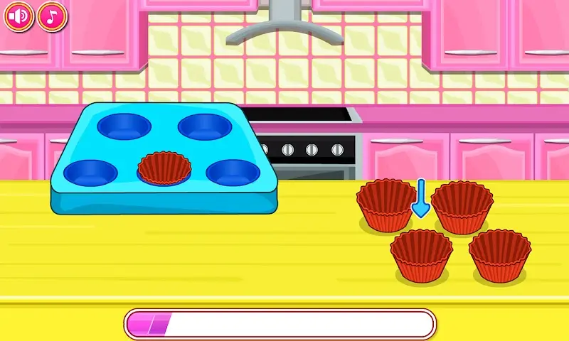 Bake Cupcakes gameplay screenshot