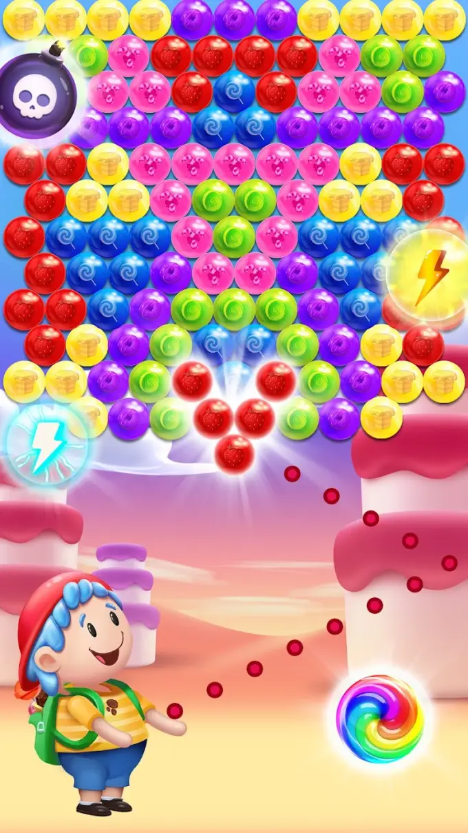 Gummy Pop Bubble Shooter Games gameplay screenshot